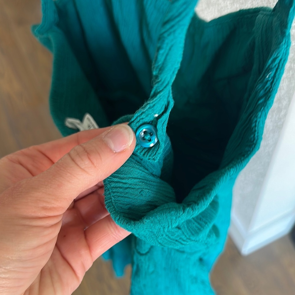 Teal O’Neill Ruffle Dress - Picture 4 of 5